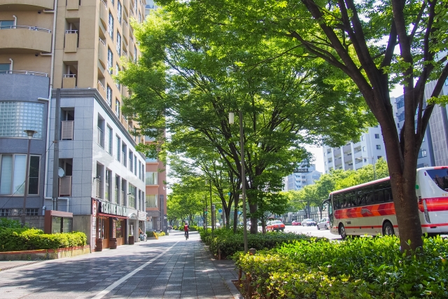 大通りに面した物件