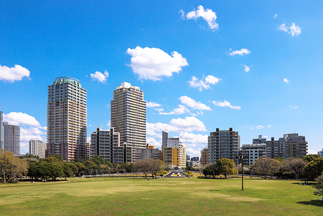 自然に囲まれたマンション