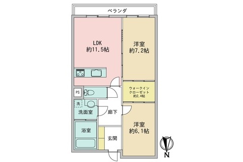 写真をクリックすると拡大できます ハイツ伏見桃山