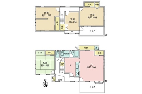写真をクリックすると拡大できます 北区衣笠開キ町 中古戸建