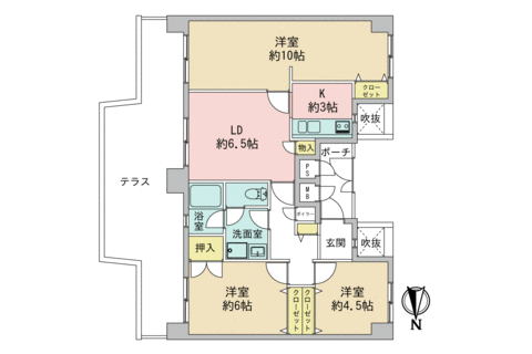 写真をクリックすると拡大できます パークテラス西京極